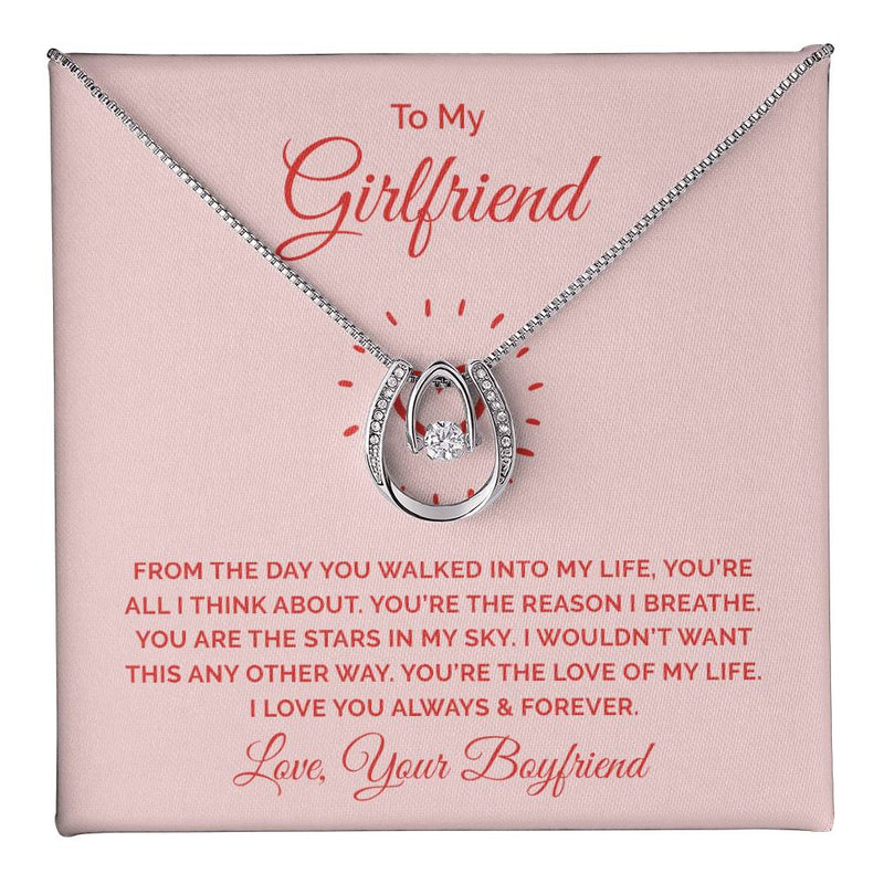 Lucky In Love Necklace - From The Day You Walked Into My Life